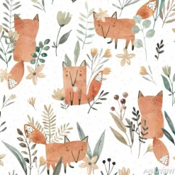 Tapeta: Śliczne liski na łące