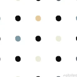 Tapeta: Śliczne wektor geometryczne szwu. pociągnięcia pędzla. groszki.