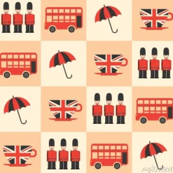 Tapeta: London wektora bez szwu deseń