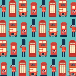 Tapeta: London wektora bez szwu deseń