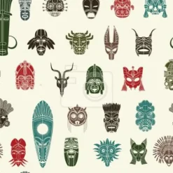 Tapeta: Maski plemienne