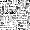 Tapeta: Miasta świata bez szwu deseń. nazwy miast świata. sztuka bezszwowe