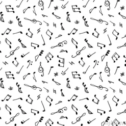 Tapeta: Monochromatyczny bez szwu deseń muzyka