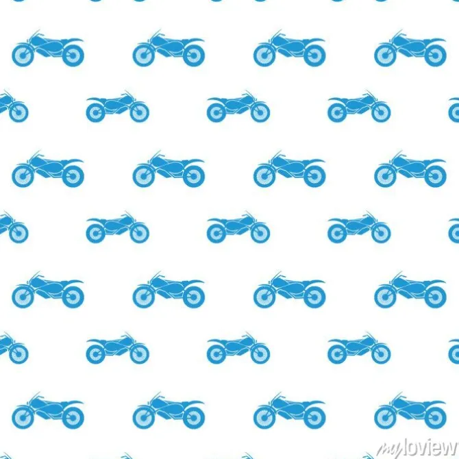 Tapeta: Motocykle. wektor bez szwu deseń