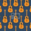 Tapeta: Muzyczny deseń z gitarami