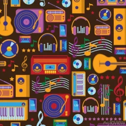 Tapeta: Muzyka bez szwu wzór