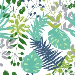 Tapeta: Nowoczesne liście malowane