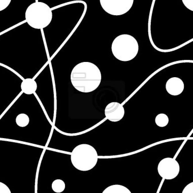 Tapeta: Okrągłe rundy czarno-białe