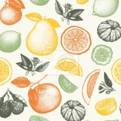 Tapeta: Owoce w tuszu