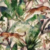 Tapeta: Pantery na egzotycznym wzorze retro
