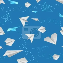 Tapeta: Papierowe samolociki