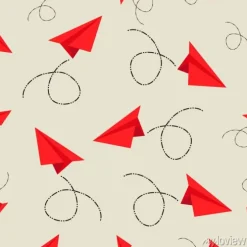 Tapeta: Papierowe samoloty wzór tła