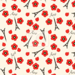 Tapeta: Paryż i maki