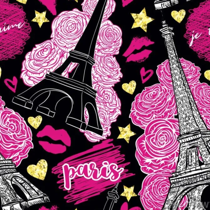 Tapeta: Paryż. ilustracji wektorowych.