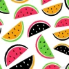 Tapeta: Pędzel grunge arbuz owoce wzór.