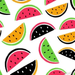 Tapeta: Pędzel grunge arbuz owoce wzór.