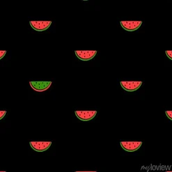 Tapeta: Pędzel grunge arbuz owoce wzór.