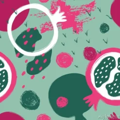 Tapeta: Pędzel grunge granat bez szwu deseń.