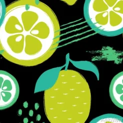 Tapeta: Pędzel grunge wzór cytryny.