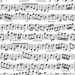 Tapeta: Pięciolinia z nutami