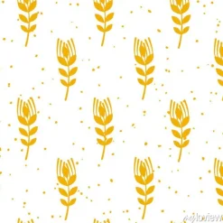 Tapeta: Piekarnia bezszwowy wzór z banatką na białym tle. ozdoba na tekstylia