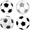 Tapeta: Piłka nożna kolekcja piłkę w różnych stylach