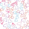Tapeta: Pink hearts seamless pattern