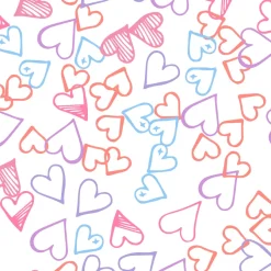 Tapeta: Pink hearts seamless pattern