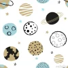 Tapeta: Planety w stylu rysunkowym dla dzieci