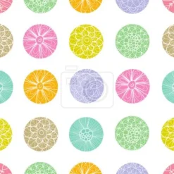 Tapeta: Polkadot kwiaty