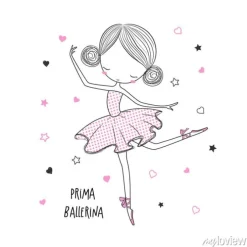 Tapeta: Prima ballerina. projektowanie powierzchni dla dzieci