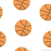 Tapeta: Projekt tła sportowego. piłki do koszykówki wektor wzór.