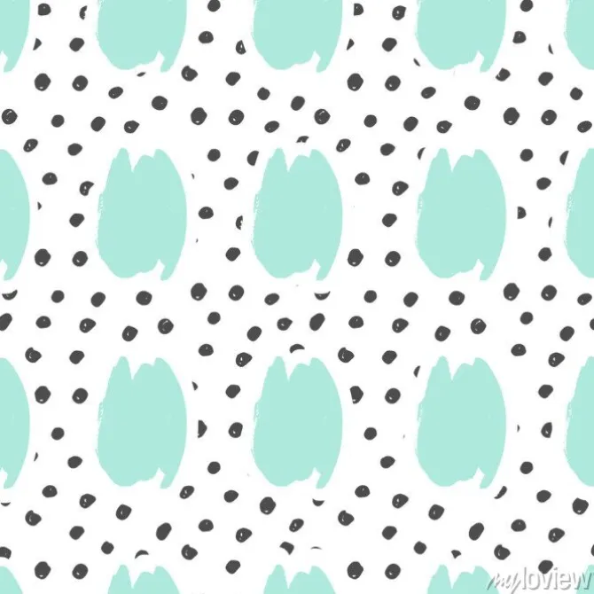 Tapeta: Rę cznie narysowane streszczenie jednolite wzór