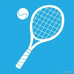 Tapeta: Rakieta tenisowa i ikona kuli