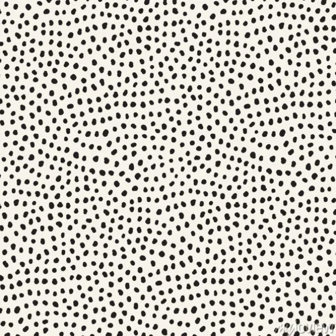 Tapeta: Ręcznie rysowane czarne kropki na białym tle. wektor bez szwu