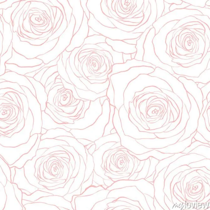 Tapeta: Róże bez szwu wektor wzór