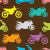 Tapeta: Retro motocykl bez szwu wzór