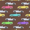 Tapeta: Retro samochodowa bezszwowa deseniowa wektorowa ilustracja.