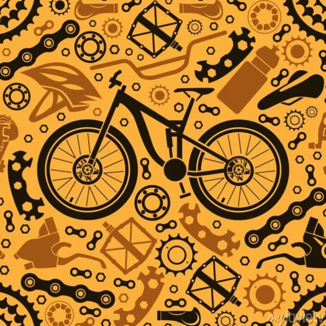 Tapeta: Rower i części mechaniczne