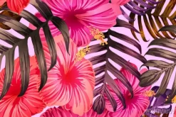 Tapeta: Różowy czerwony egzotyczny wzór.