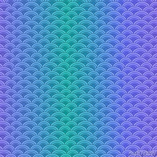 Tapeta: Ryby morskie skalują prosty wzór w delikatnych pastelowych kolorach