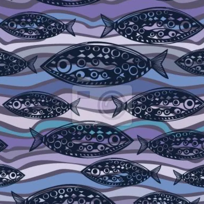 Tapeta: Ryby na pacyfiku fale