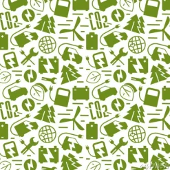 Tapeta: Samochód elektryczny i ekologii szwu wzór