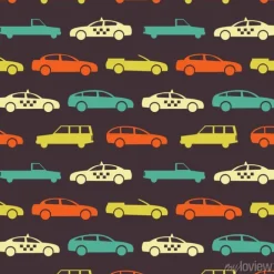 Tapeta: Samochód retro bez szwu wzór