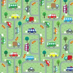 Tapeta: Samochody na drodze. bez szwu deseń.