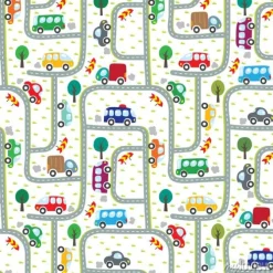 Tapeta: Samochody na drodze. bez szwu deseń.