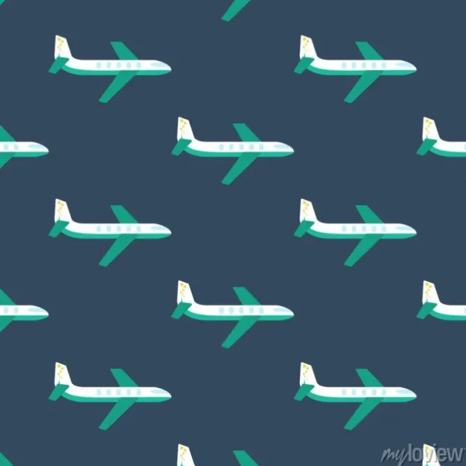 Tapeta: Samolot bez szwu wzór