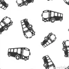 Tapeta: School bus icon seamless pattern background. autobus vector illustration
