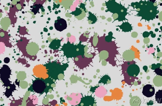 Tapeta: Seamless colorfull paint stain pattern in vector