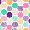 Tapeta: Seamless creative stylish doodle dots playful pattern - vector